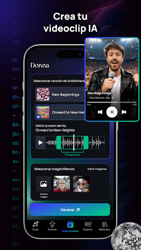 Captura de pantalla de Donna IA Generador de Música