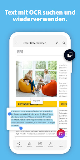 Adobe Scan KI-PDF Scanner, OCR Screenshot