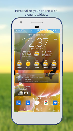 Captura de pantalla de Tiempo & Reloj Widget