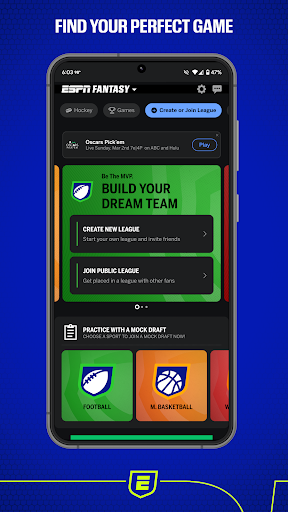 ESPN Fantasy Sports Screenshot