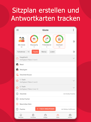 Hochzeitsplaner von MyWed Screenshot