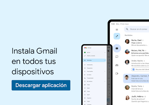 Captura de pantalla de Gmail
