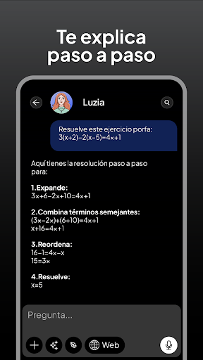 Captura de pantalla de Luzia: Tu Asistente IA