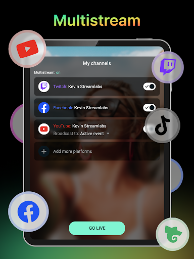 Captura de pantalla de Streamlabs: Live Streaming