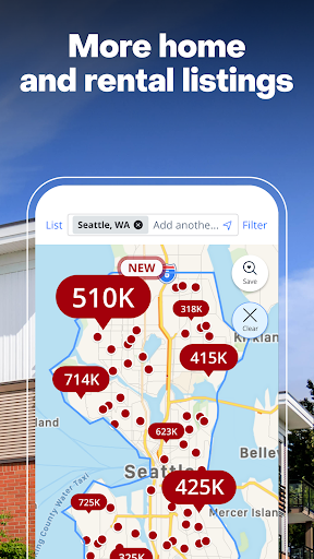 Captura de pantalla de Zillow: Homes for Sale & Rent