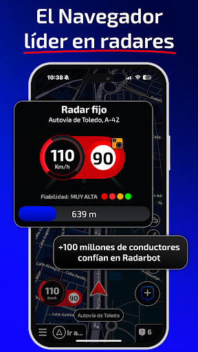 Captura de pantalla de Radarbot: Avisador de Radares
