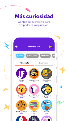 Captura de pantalla de Kinzoo Chat para Familias