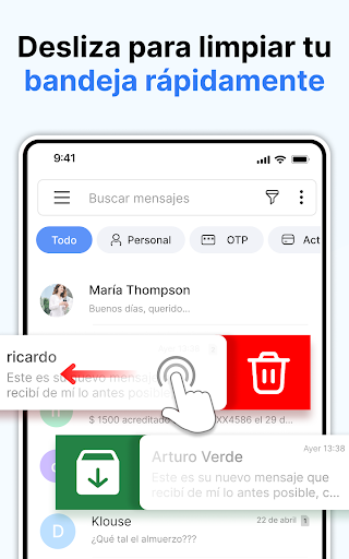 Captura de pantalla de Mensajes