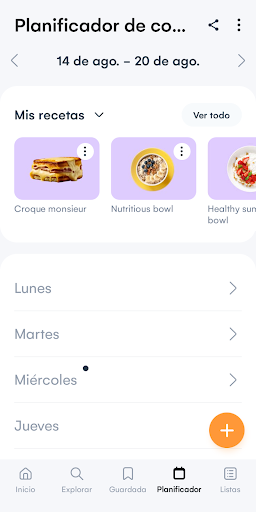Captura de pantalla de Samsung Food: Plan de comidas