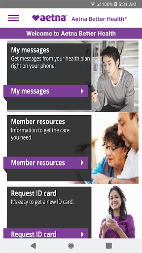 Captura de pantalla de Aetna Better Health - Medicaid