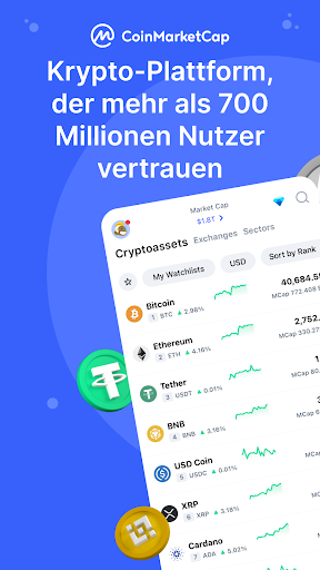 CoinMarketCap Krypto & Bitcoin Screenshot