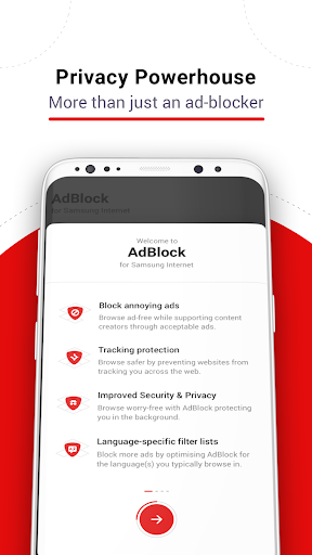Captura de pantalla de AdBlock para Samsung Browser