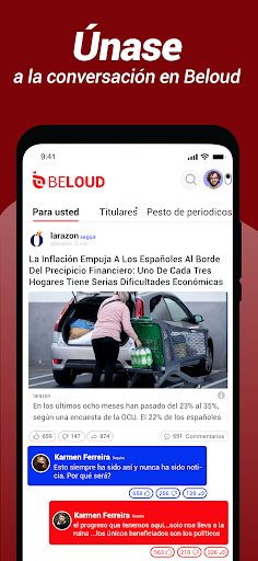 Captura de pantalla de Beloud: Noticias & Opiniones