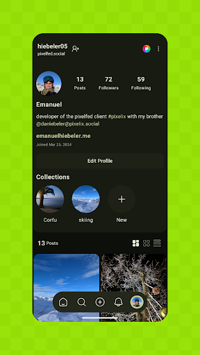 Captura de pantalla de Pixelix - A Pixelfed Client