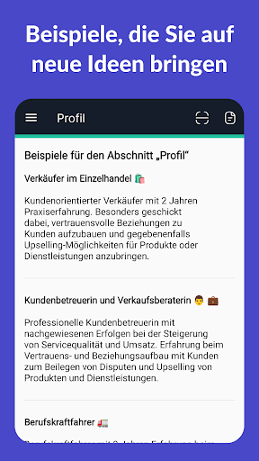 Lebenslauf Erstellen - Resume Screenshot