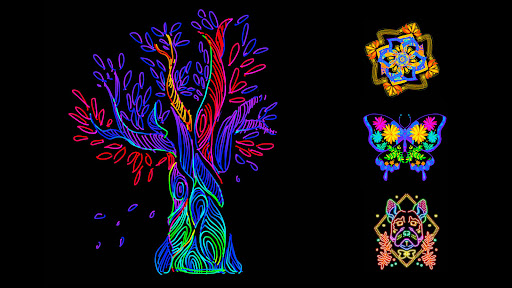 Captura de pantalla de Doodle Master - Glow Art