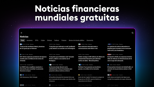 Captura de pantalla de TradingView - Bolsa de Valores