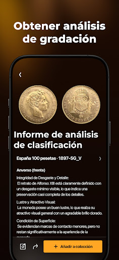 Captura de pantalla de CoinSnap - Valores de Monedas