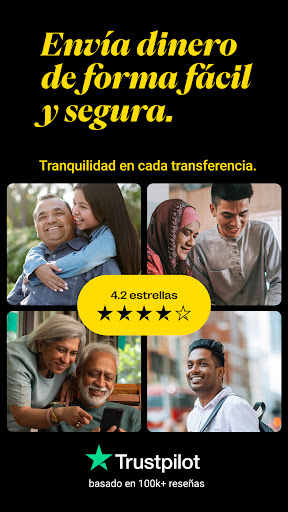 Captura de pantalla de Western Union Envíar dinero