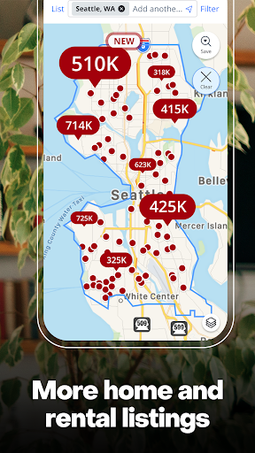 Captura de pantalla de Zillow: Homes for Sale & Rent