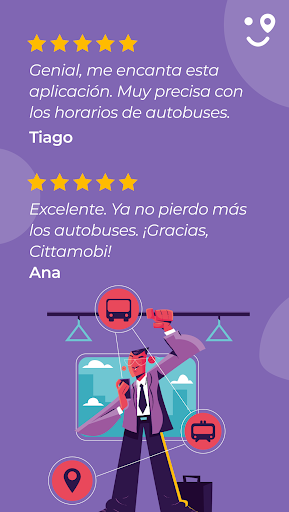 Captura de pantalla de Cittamobi: Horários de Buses