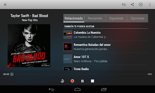 Captura de pantalla de TuneIn Radio Pro