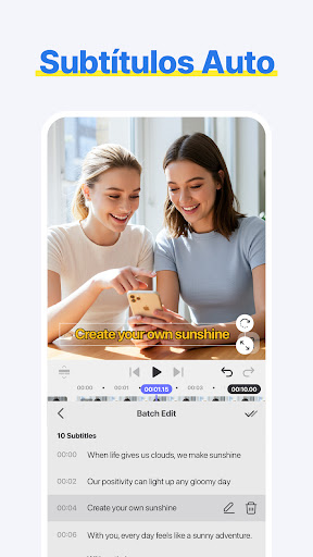 Captura de pantalla de Spring - Editor de Videos