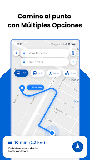 Captura de pantalla de GPS, Mapas Direcciones