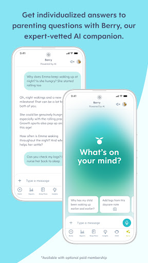 Captura de pantalla de Huckleberry: Smart Baby Care