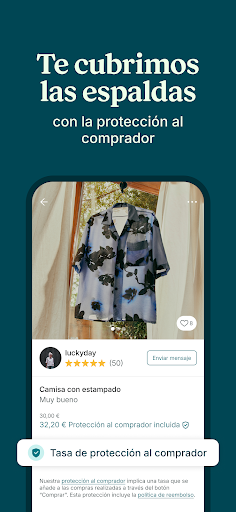 Captura de pantalla de Vinted: tu app de segunda mano