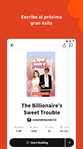 Captura de pantalla de Wattpad - Lee y Escribe