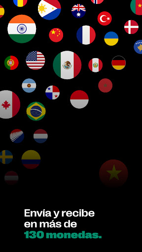 Captura de pantalla de Western Union Envíar dinero