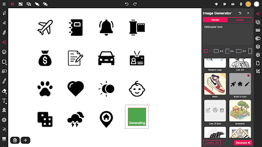 Vector Ink: SVG, Illustrator screenshot