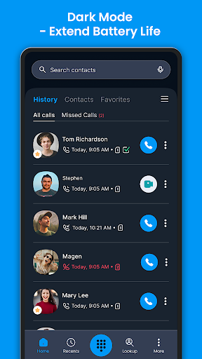 Captura de pantalla de Eyecon Caller ID & Spam Block