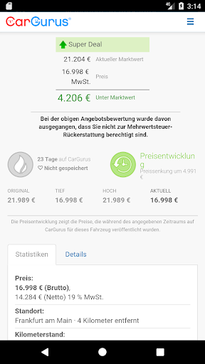CarGurus Screenshot