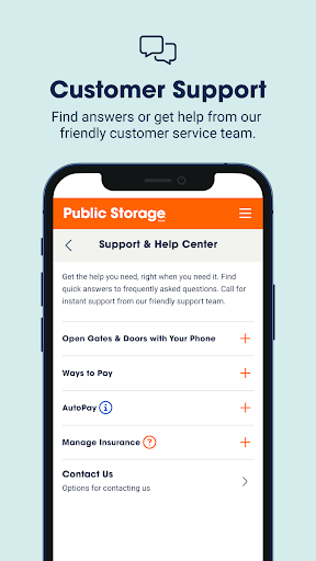 Captura de pantalla de Public Storage