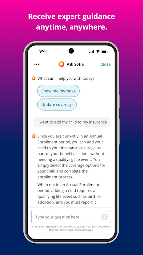 Captura de pantalla de MyChoice Benefits