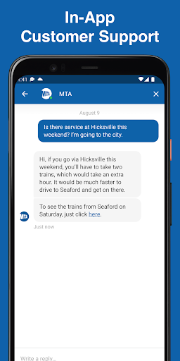 Captura de pantalla de MTA TrainTime