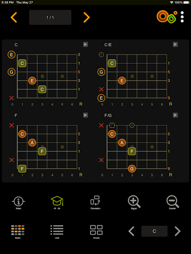 Captura de pantalla de Oolimo Guitar Chords