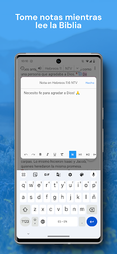 Captura de pantalla de Biblia para la Vida