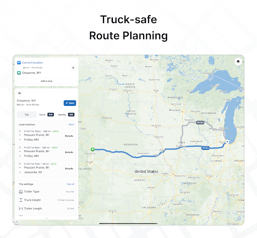 Captura de pantalla de TruckMap - Truck GPS Routes