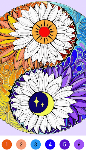 Mandala Color by Number Book screenshot