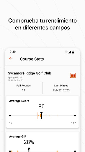 Captura de pantalla de Garmin Golf