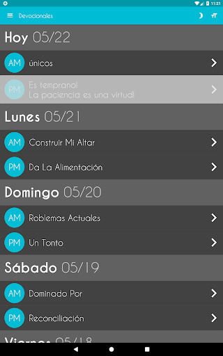 Captura de pantalla de Biblia Devocional