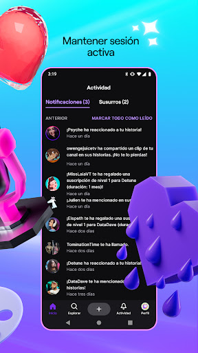Captura de pantalla de Twitch: emisiones en directo