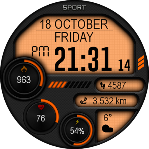 Captura de pantalla de Digital Iwasa Watch Face
