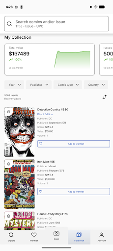 Comics Price Guide Screenshot