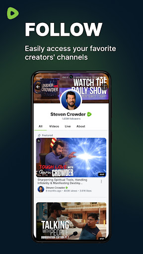 Captura de pantalla de Rumble: Stream & Watch Videos