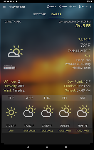 Captura de pantalla de Tiempo & Reloj Widget