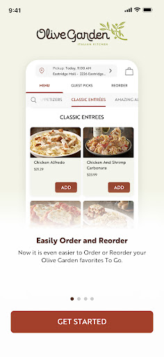 Captura de pantalla de Olive Garden Italian Kitchen